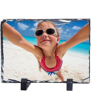 MR.R Sublimation Blanks 4x6 Rectangular Rock Slate Photo Plaque Picture Frame - Customized Novelty Gift for Wedding or Birthday (10x15cm) - Buy Online on GoSupps.com