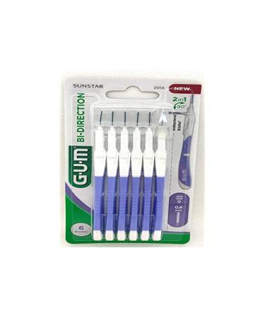 GUM BI-Direction ISO 0 interdental brush for cleaning the back teeth 0.6 mm 6 pieces - Buy Online on GoSupps.com