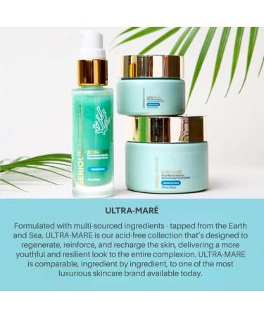 Serious Skincare Ultra-Mare Pure Marine Infusion Trio | Anti-Aging Serum Facial Cream & Eye Cream with Algae & Plankton Extracts Global Shipping - Buy Online on GoSupps.com