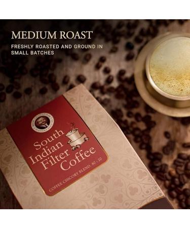 Sida'pur - South Indian Filter Coffee - Roasted and Ground - Coffee 80% : Chicory 20% - 500gms Bag - Buy Online on GoSupps.com