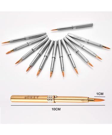 Androxeda Lip Brush - Portable Lip Applicator with Cap | Professional Makeup Tool for Lipstick & Lip Gloss | Natural Synthetic Bristles | Available in Blue Pink Gold Purple - Buy Online on GoSupps.com