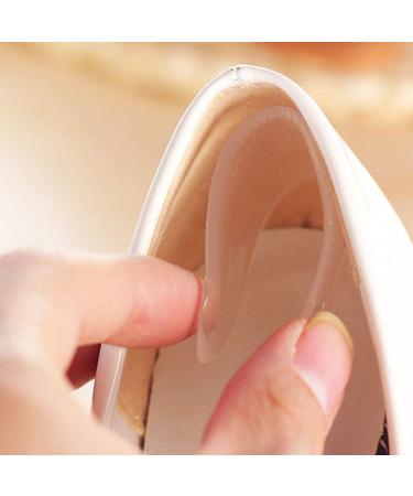 12 Pairs Clear Silicone Heel Grips Liner Inserts - Shoe Cushion Pads for Loose Shoes - Men and Women - Improved Fit and Comfort - Buy Online on GoSupps.com
