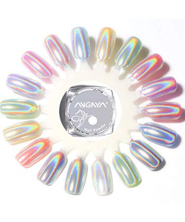 Holographic Nail Powder - Laser Glitter Rainbow Chrome - Smooth Manicure Pigment - 1g Box with Sponge Kit - Colorful01 - International Shipping - Buy Online on GoSupps.com