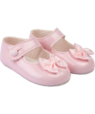 Baypods Baby Girls Soft Soled Pre Walker Shoes - Pink Patent, 3 UK - Made in England - Buy Online on GoSupps.com
