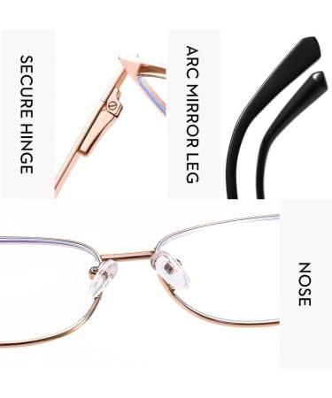 PARWANA Oversized Blue Light Blocking Reading Glasses - Cat-Eye +300 C4 | Anti Eye Strain Eyewear for Ultimate Comfort - Buy Online on GoSupps.com