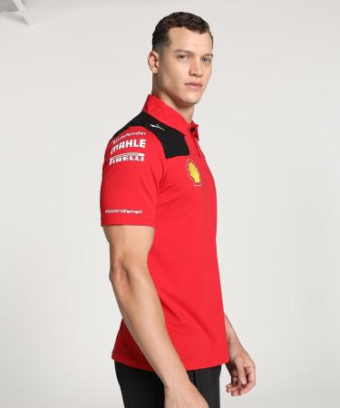 Scuderia Ferrari 2023 Team Polo | Men's Red Polo Shirt | Official Merchandise - Buy Online on GoSupps.com