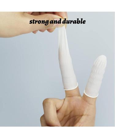 200pcs Disposable Rubber Finger Cots - Latex Anti-Static Covers for Nail Art - Natural Finger Gloves - Buy Online on GoSupps.com