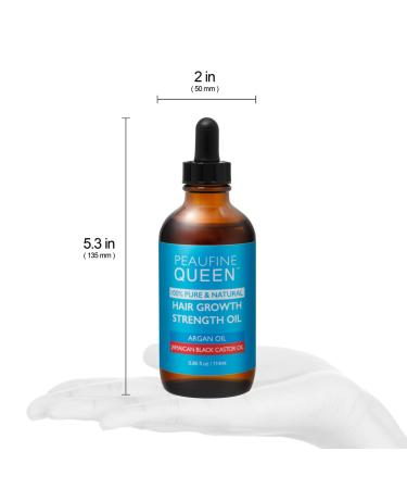 PEAUFINE QUEEN Jamaican Black Castor Oil + Your Favorite Oil - Hair, Scalp, and Skin - 100% Pure & Natural with Argan Oil - Buy Online on GoSupps.com