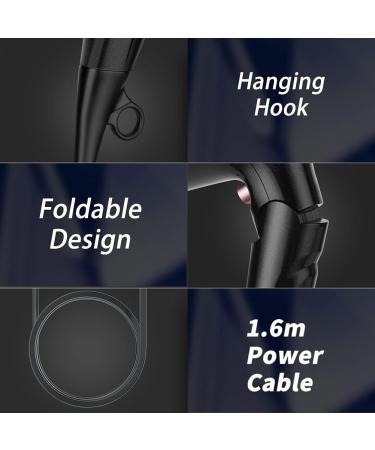 Powerful 2200W Foldable Ionic Hair Dryer for Women Men - Travel Friendly - Buy Online on GoSupps.com