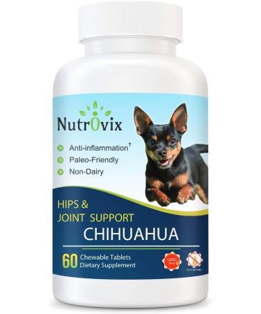 Nutrovix Chihuahua Hips & Joint Support - 60 Count - Buy Online on GoSupps.com