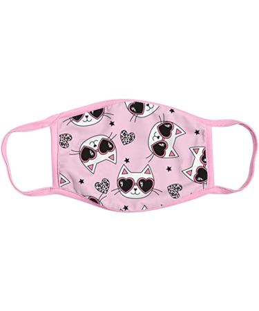 Yliquor 1PC Printed Cotton Facial Covering Washable Face Protection Breathable Cute Cartoon Face Bandanas Anti-Haze Dustproof for Kids (1 PC E) - Buy Online on GoSupps.com