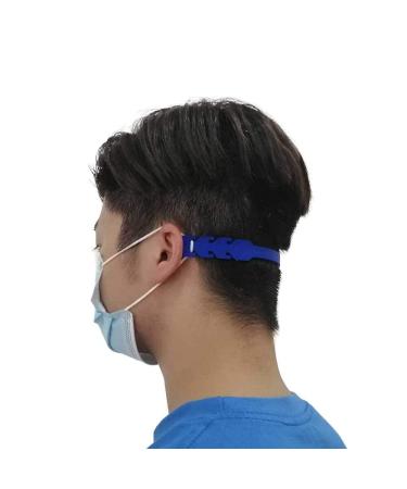 Zemex Silicone Rubber Mask Holder - Adjustable 5-Piece Set for Comfort & Convenience - Black Ear Masks & Neck Tape - Buy Online on GoSupps.com
