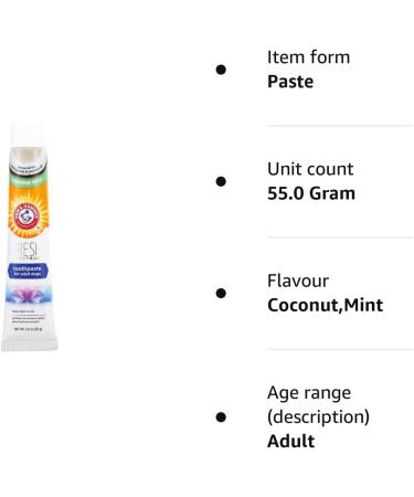 ARM & HAMMER Fresh Spectrum Coconut Mint Dog Toothpaste - 55g | Best Dental Care with Coconut Oil | Removes Plaque & Tartar, Freshens Breath | Easy Pet Oral Hygiene - Buy Online on GoSupps.com