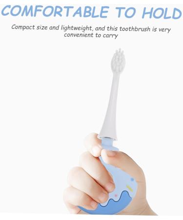 FOYTOKI Children's Toothbrush - Portable Silica Gel Cleaning Brush for Kids - 1 Pack - Blue - Buy Online on GoSupps.com