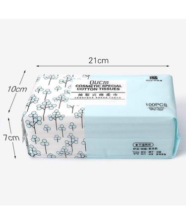 100pcs Disposable Cotton Tissue Face Towel Portable Cotton Pad for Makeup Remover Travel - Buy Online on GoSupps.com