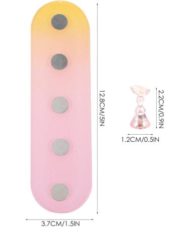 COHEALI 1 Set Nail Practice Holder Acrylic Nail Art Display Stand Magnetic Fake Nail Holder Training Nail Stands Nail Art Holder Rack Nail Tips Practice Rack Plastic Cosmetic Fixture Pink Yellow - Buy Online on GoSupps.com