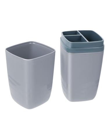 Magiclulu 1 piece of raccoon storage box toothbrush holder Travel tooth cup travel water cup toothbrush cup toothpaste container travel toothpasteui toothbrush container toothbrush cup gray 20x6cm