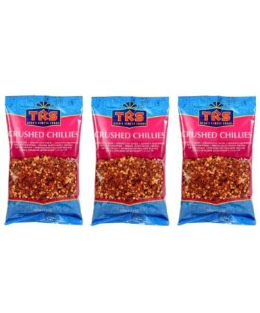TRS - Dried Red Chili Flakes - Pack of 3 (3 x 100g) - Extra Hot