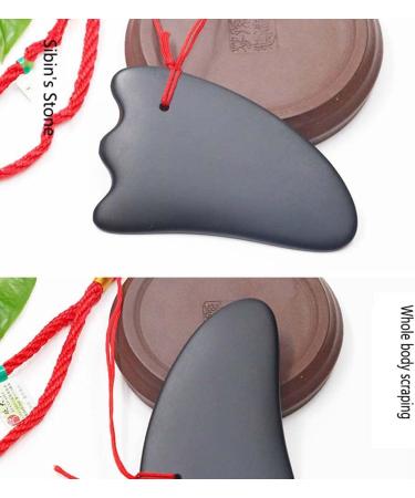 Triangle Wave Scraper | Bian Stone Gua Sha Massage Tool for Anti-Aging | Shoulder & Neck Therapy | Achieve Silky Smooth Skin - Buy Online on GoSupps.com