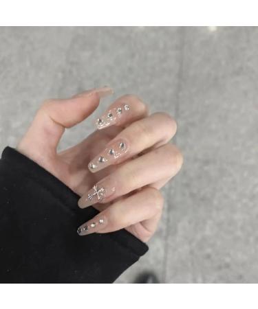 Temperament Enhancement Nail Patch Fake Nails Patch Explosive Flash Excited with The Same Model of Crohn's hot Girl Manicure Hand-Worn Nail Removal (10-Piece Package) (Size : XS) X-Small