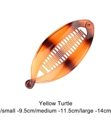 yuwqqoajv Ponytail Clip - Stylish And Versatile Hair Accessory With Wide Range Of Specifications Making Multifunctional Yellow turtle shell medium size-11.5cm - Buy Online on GoSupps.com
