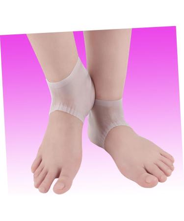 minkissy 1 Pair Silicone Gel Moisturizing Socks Breathable Socks for Men& Women Anti- Slip Silicone Feet Heel Socks Silicone Heel Sleeves Silicone Gel Socks Antichapping Socks Repair Insole - Buy Online on GoSupps.com