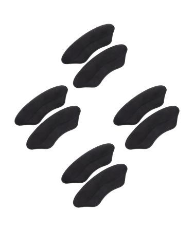 4 Pairs Heel Stickers Heel Pads Shoe Inserts High Heel Comfort Fancy Sneakers for Women Dressy Wear-Resistant Heel Cushions Heel Supply Replaceable Heel Liners Anti-Leather Fleece Black 9.5X3.5X1CM