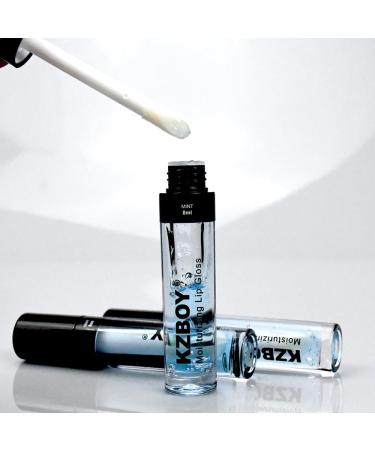 KZBOY Lip Gloss Lip Oil Mint Scented 8ml Moisturizing Lip Gloss for Dry Lips High Shine Smooth Finish Clear Blue Shade(Mint) - Buy Online on GoSupps.com