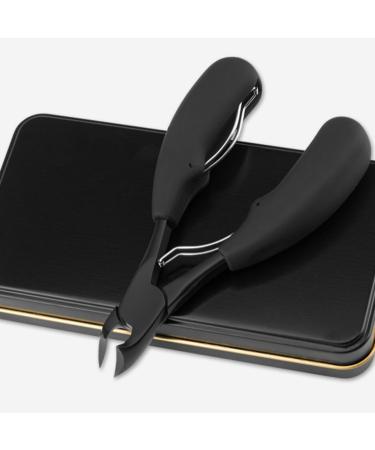 1Pc Double Spring Nail Scissors Metal Nail Manicure Nail Trimmer Nail Cutter Toe Finger Manicure Stainless Steel Clippers 12.9X5.4X2cm Black - Buy Online on GoSupps.com