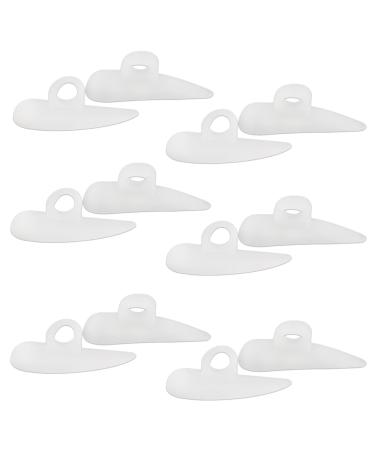 Sivono 6 pairs of hammer toe cushions hammer toe correction comfortable soft washable reusable for claws corn cornea arthritis (white)