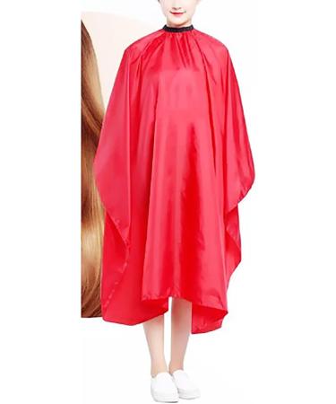 Hair Coloring Dye Cape - Unisex Waterproof Adjustable Hairdressing Gown for Salon & Barber - Red Hair Cutting & Styling Apron for Adults & Kids - Buy Online on GoSupps.com