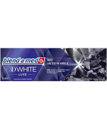 Buy Blend-a-Med 3D White Luxe Activated Charcoal Toothpaste 75ml - Whiten & Brighten Your Smile | International Shipping Available - Buy Online on GoSupps.com