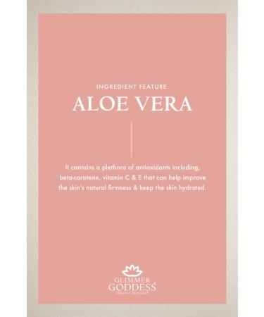 GLIMMER GODDESS Organic After Sun Shimmer Lotion | Aloe Vera Pineapple Shea Butter Papaya - Soothing & Hydrating | International Shipping - Buy Online on GoSupps.com