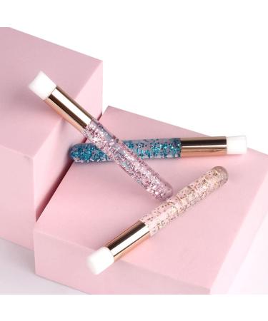10 Pcs Glitter Eyelash Extension Brushes - Lash Shampoo Cleanser & Nose Cleaning Wash Brush for Eye Bath | International Shipping - Buy Online on GoSupps.com