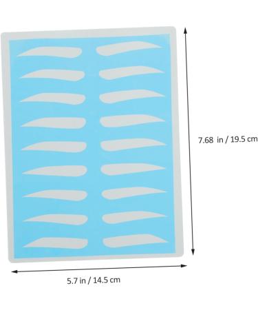 FOMIYES 8 Pairs Eyebrow Makeup Tool Card Eyebrow Practice Skin Material Makeup Tools Unibrow - Buy Online on GoSupps.com