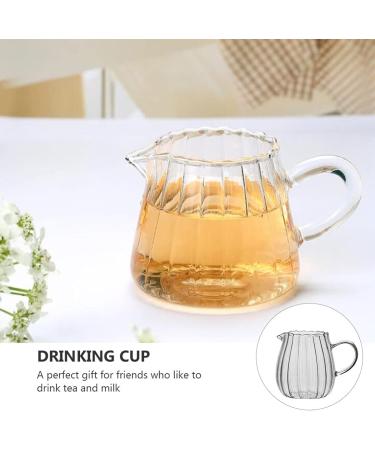 Hemoton Glass Creamer Pitcher Glass Creamer Small with Handle Tea Coffee Creamer Pitchers Dispenser Sauce Serving Pitcher Creamer Jug for Kitchen Clear Glass Creamer Pourer - Buy Online on GoSupps.com