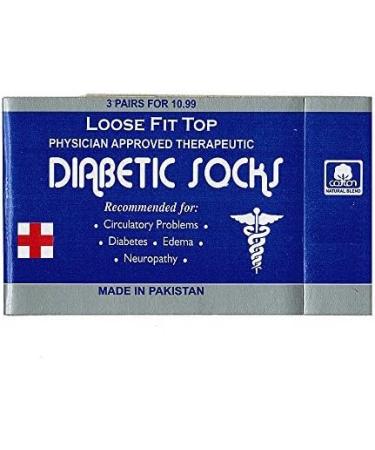 Physicians Approved Diabetic Socks - 12 Pairs Men's Crew Ankle Cotton Socks - Buy Online on GoSupps.com