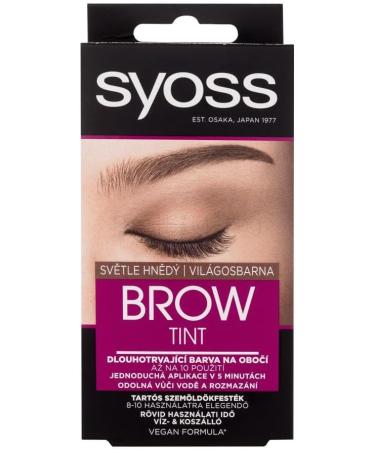 Syoss Brow Tint Light Brown Pack van 1 10 ml - Buy Online on GoSupps.com
