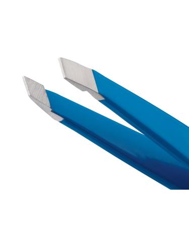 TWEEZERMAN Mini Tweezers Studio Collection - Hand-Filed Beveled Tip in Bahama Blue | International Shipping Available - Buy Online on GoSupps.com