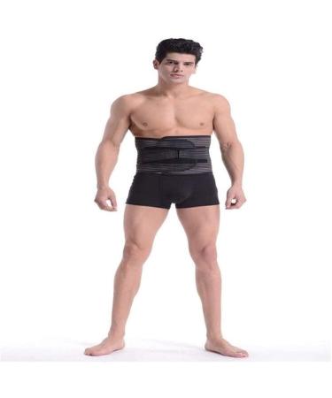 Buy Black Lumbar Decompression Belt for Men & Women | Bariatric Stomach Binder & Waist Compression Wraps - Size M - Buy Online on GoSupps.com
