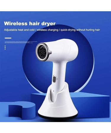 Hair Dryer 5000mAh Rechargeable Wireless Blow Dryer Fast Charging Travel Hairdryer for Women Infants Kids Outdoor Camping Beaches (Color : White) - Buy Online on GoSupps.com