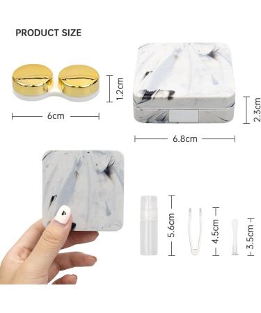 Portable Contact Lens Container Set | 2-Piece Travel Storage Box | Mini Reusable Plastic Case for Small Contact Lenses - Buy Online on GoSupps.com