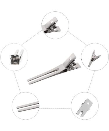 ZEACct 50 Metal Alligator Hair Clips - Double Prong Curl Clips & DIY Accessories for Women & Girls - Buy Online on GoSupps.com