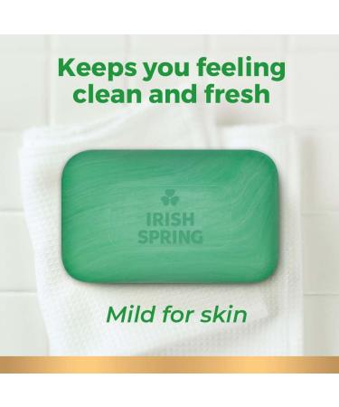 Irish Spring Bath Bar Soap Original 3.75oz 12 Count - Pack of 1 | Gentle & Refreshing Skin Cleanser - Buy Online on GoSupps.com