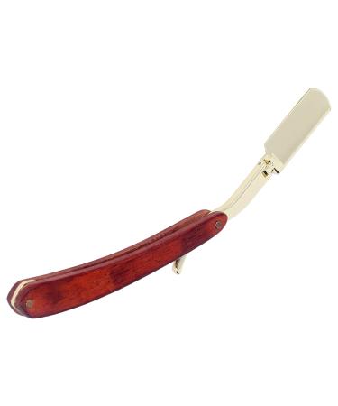 Professional Stainless Steel Manual Bartklingen Holder for Men | Hairdressing Bar Cutter Rack with Beech Handle - Buy Online on GoSupps.com