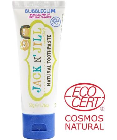 Jack N' Jill Bubblegum Flavour Kids Natural Toothpaste | Soothes Gums, Fights Decay | 50g - 6 Months - Buy Online on GoSupps.com