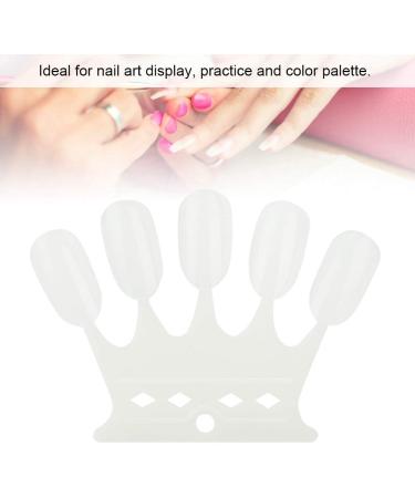 Nail Color Card 4 Colors Manicure Polish Gel Display Tool - 50pcs Nail Art Practice Tips, Natural Color - Buy Online on GoSupps.com