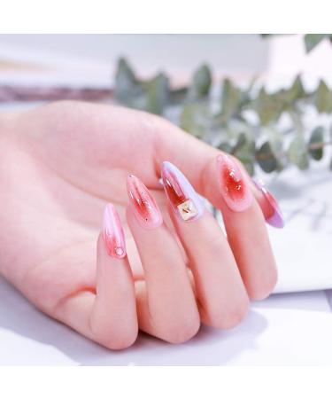 6pcs Lagunamoon Gel Nail Polish Set - Nude Pink Purple Wine Red Colors | Soak Off Manicure Kit for Elegant Office Lady | Salon-Grade Polish - 8ML - Buy Online on GoSupps.com
