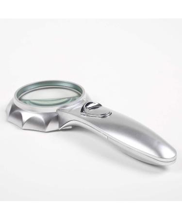 Handheld Magnifier LED Lighting HD Reading Maintenance Magnifier 4X/6X/7X Magnifier Made in China