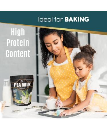 Folona Unsweetened Pea Milk Powder - Sugar Free Non-Dairy Coffee Creamer (1lb) | Vegan Keto Paleo Friendly | 7.2g Pea Protein | Shelf Stable - Perfect for Tea, Smoothies, Cooking - Buy Online on GoSupps.com